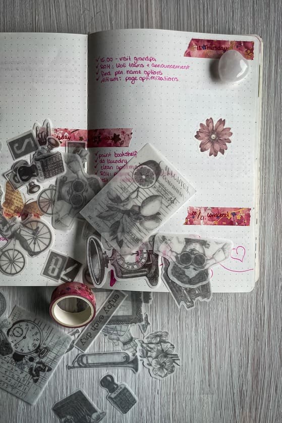 Bujo Weekly Spread example 1