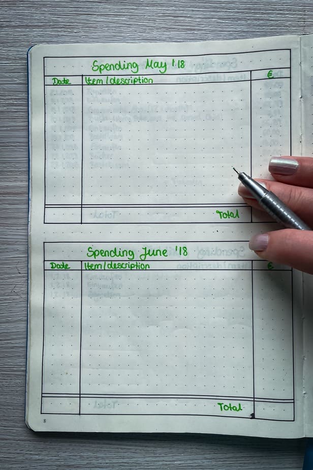 Bujo Expense tracker