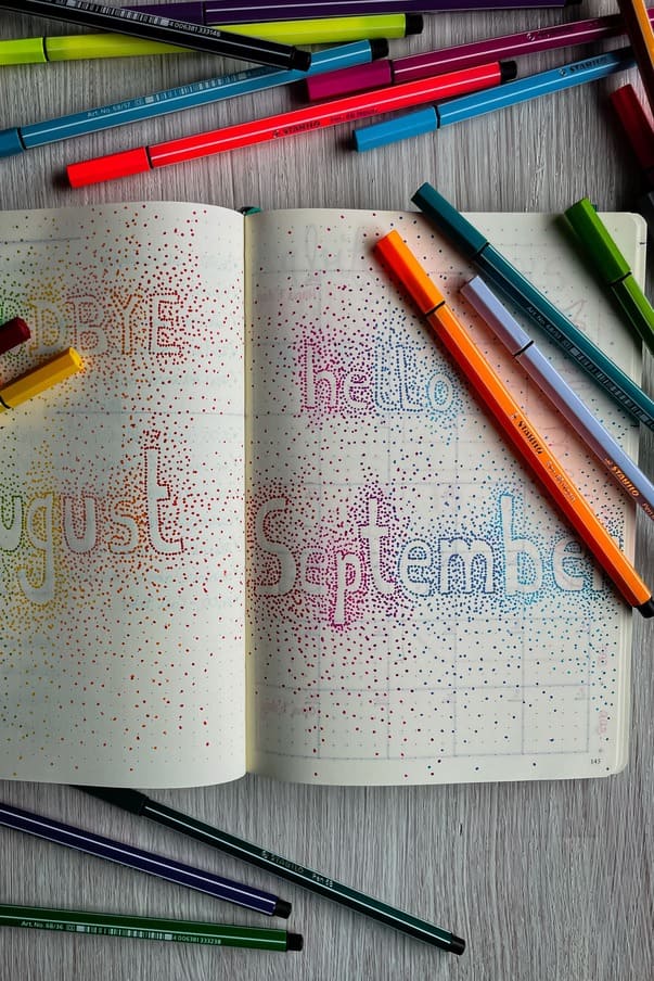 Bujo monthly cover page 3