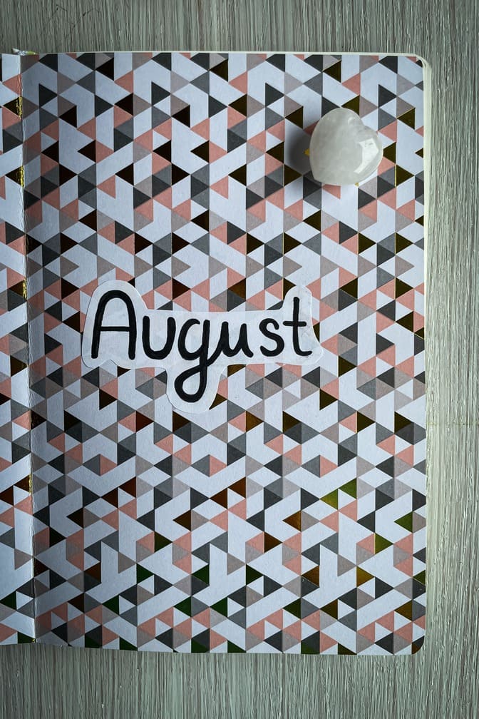 Bujo monthly cover page 7