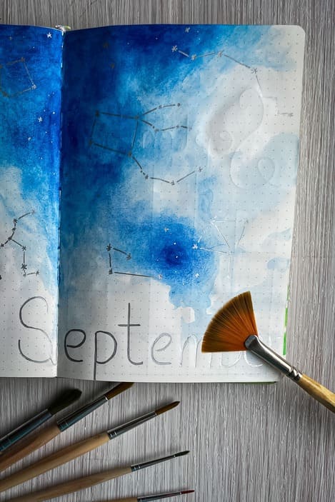 Bujo monthly cover page 8