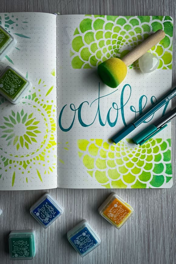 Bujo monthly cover page 9